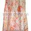 Indian Summer Wear Vintage Long Two Layer Silk Wrap Skirt