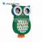 Funny For Children Cartoon Animals Owl Wall Clock