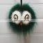 Wholesale Popular Keyring Real Raccoon Fur Owl Ball Bag Keychain