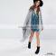 Chunky Knit Shawl Cardigan Sweater Open Front Poncho and Shawl with Fringed Hem