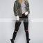 Reversible Wool Fabric Clothing New Arrival Pressed Pleat on Back Slivery Diamond Velvet Coat Designer Apparel China