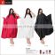 2016 New design fancy 100% polyester hair cutting capes in Black colour
