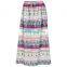 100% COTTON BRIGHT MIX COLOR KERRY PRINT ANKLE LENGTH SKIRT
