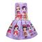 2020 sleeveless zipper Girls cartoon dress print performance skirt girl dress