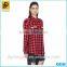 2016 New Arrival New Summer Shirt Fashion Lady Plaid Flannel Shirt