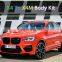 Wholesale Car Parts Auto F98 X4M Bodykit Full Body Kit Set Modified Upgrad M Style Facelift For BMW X4 G02 Grille Bumper