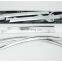 Chrome door visor side window deflector shade sun rain shield silver strips guard for Mitsubishi Pajero