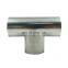 Good Feedback T Shape Stainless Steel 3 Way Elbow Pipe Fittings ISO standard full size ss tees