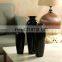 New Factory Custom Tall Black Large Big luxury  Ceramic Floor Vases  for Ideal Gift Wedding Home Office Decor