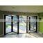 Narrow Frame Thermal Break Exterior Aluminum Double Glazed Bifold Accordion Doors