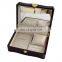 custom luxurious watch necklace ring jewelry wooden gift box packaging 23.5x18x7cm