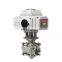 AC220/110V Remote control Electronic 3PCS Threaded Ball Valve manufacturer valve