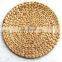 100% Natural Round Water Hyacinth Place mat/ High Quality Water Hyacinth Woven Wicker Table Place mat