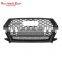 car accessories front bumper grill glossy black chrome ABS RSQ3 style for Audi Q3 SQ3 grills 2016-2019
