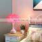 Modern LED Table Light Bedside Feather Desk Lamp Modern Decor LED Night Lamp Luxury For Hotel Villa Children Girls Bed