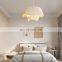 Modern Creative LED Pendant Lamp For Living Room Bedroom Indoor Home Simple White Fabric Hanging Light