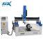 3 axis 4 axis 5 axis with 180 degree freely swing rotary head 1325 wood mdf foam portrait carving foam cnc machine