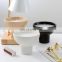 Nordic Ins Luxury Candle Jars Khakki Grey Black White Matte Ceramic Candle Cup Candle Holders For Home Decor