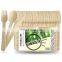 Yada China Wood Biodegradable Bamboo Cutlery Set Disposable Bamboo Knife Fork Spoon Cutlery Set Travel Knife Set