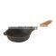 China manufacturer colorful enamel Coating cast-iron skillet