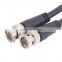 Black BNC Male to BNC Male Jumper Cable for CCTV DVR to TV System