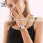 SHENGKE Gorgeous Lady Wristwatch Dazzling Diamond Leather Band Japanese Quartz Movement Watches  K0122L