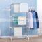 Cheap Multi Tiers Cloth Rack Moving Shelves Dryer For Clothes Rack With 6 Wheels