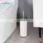 Brand New Curve Style Stainless Steel Fingerprints-proof Toilet Brush Holder for Bathroom