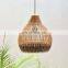 Handcrafted natural Rattan Lampshade rattan pendant light wicker ceiling light decor manufacturer