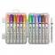 factory customized 12 colors twelve zodiac signs stamps highlighter color stamps pen pattern curving marker pen sets for drawing
