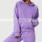 Fall Custom Long Sleeve Casual Warm Fleece Sweatshirt Hoodies Loose Pockets Pullover Tops