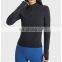 Autumn New Wholesale Custom Sports Yoga Wear Gym Top Women Fitness Half Zip Long Sleeve Slim Fit T-Shirt Jacket