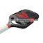 Professional Custom Custom Oem Carbon Fiber Graphite 10/12/16mm  Pickleball Paddle Red Smile Bilateral Model Get USAPA Approved