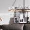 Copper Industrial Style Glass Lampshade Chandelier Ceiling Light Fixture For Living Dining Room Bedroom Kitchen Island Foyer