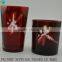 candle jars glass wine color Flameless Glass Jar Candle