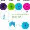 Indoor Outdoor Wedding Round Hanging Chinese Paper Pom Poms Kit with Paper Fan Decoration