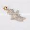 2016 Newest designl hip pop 10k gold dolls pendant with real diamond necklace