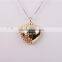 fashion hollow heart pendant 14k gold jewelry christmas best gift