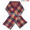 Wholesale Warm Acrylic Jacquard Checked Plaid Baby Boys Winter Scarf