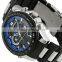 New Black & Blue Silicon Material Men Watches For Sport