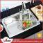 Europe market standard kitchen crusher sink use liners single bowl portable sink