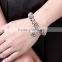 Customized Fashion Handmade Silver plated charm Bracelet