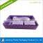 China factory purple flocking inner cosmetic tray for gift