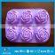 6 Cavities Flower custom DIY Silicone Cake Baking Mold Cake