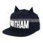 BSH010 Hot fashion embroidered Logo oxhorn shape baseball caps for sport Snapback hat
