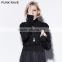 PM-030 PUNK Hollow Out High Collar Hand Knitted Woolen Sweaters Design For Woman