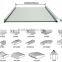 CE Approved Fireproof Grey sound insulation glass Aluminum Magnesium Manganese sheet