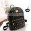 girls fashion pu school bag , leather school bag