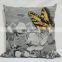 Plus Decorative pillow, sofa cushion Vintage Luxury Linen Photo Print Fancy Cushion Cover Wholesale Pillow Case