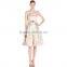 top trendy brilliant women dress chiffon sleeveless round neck backless layered A-line above knee mini casual dress